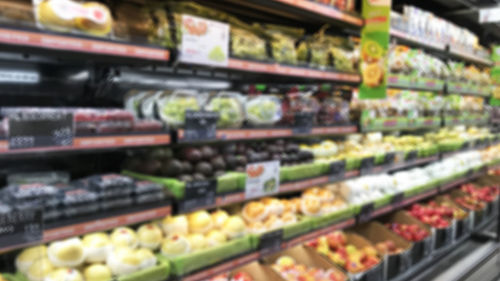 Various vegetables for sale at store