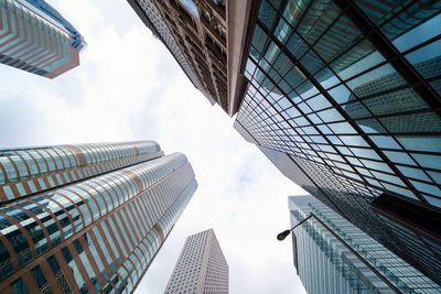 Low angle view of buildings against sky