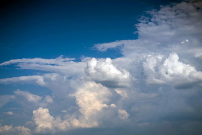 Low angle view of clouds in sky