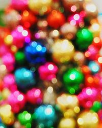 Defocused image of colorful lights