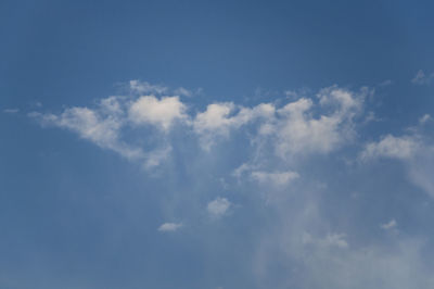 Low angle view of clouds in sky