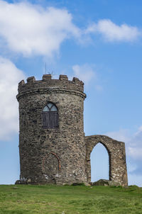 Low angle view of old built structure