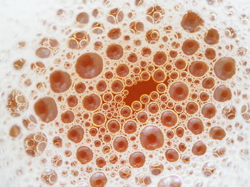 Full frame shot of bubbles in water