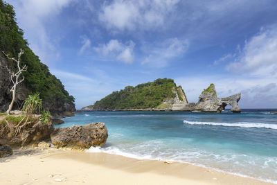 Scenic view of sea against sky