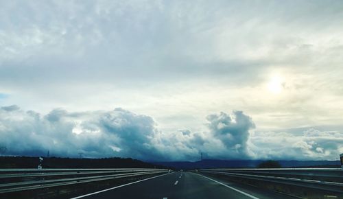 View of highway against sky