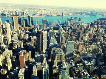 High angle view of cityscape