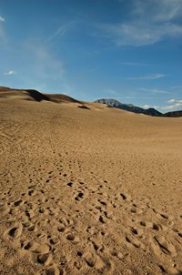 Sand dunes against sky at great sand dunes national park