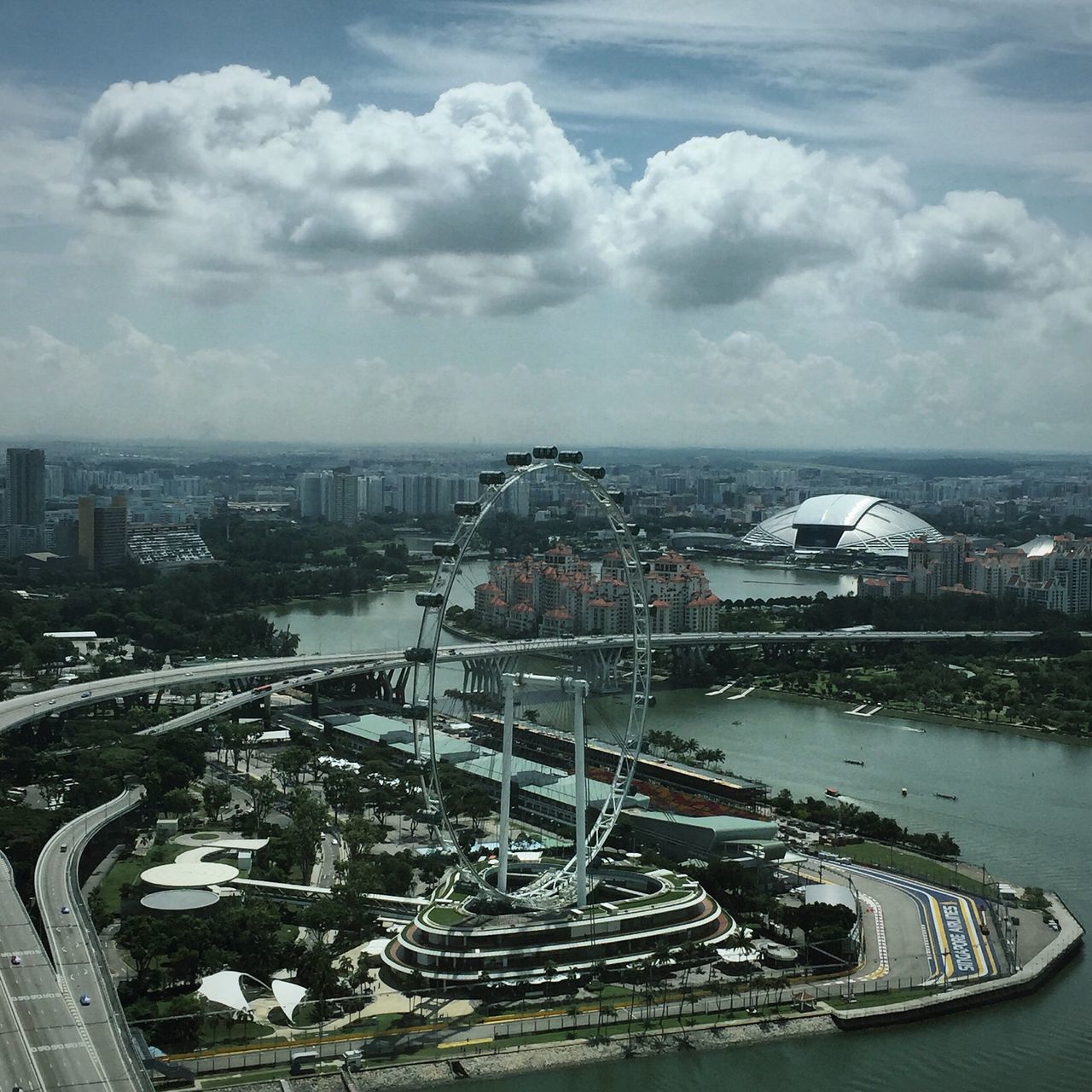 HIGH ANGLE VIEW OF CITYSCAPE