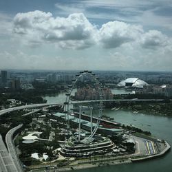 High angle view of cityscape