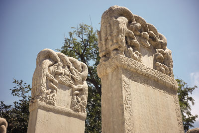 The king kong throne of zhenjue temple in wuta temple, beijing