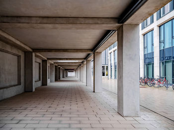 Empty corridor of building