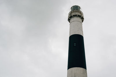 Low angle view of lighthouse against sky