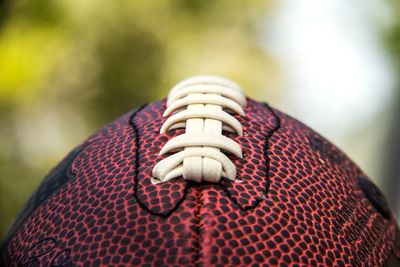 Close-up of stick of football