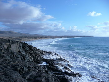 Scenic view of sea against sky