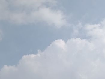 Low angle view of clouds in sky