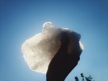 Low angle view of blue sky