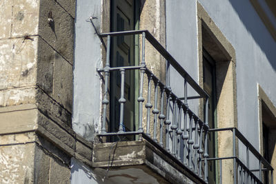 Low angle view of staircase against building