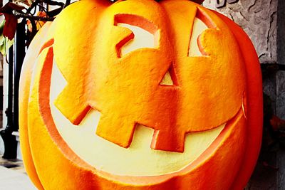 Close-up of halloween pumpkin