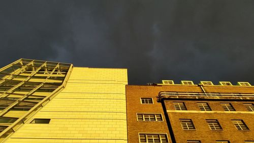 Low angle view of building against sky