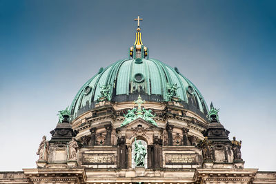 Supreme parish and collegiate church or also called berlin cathedral on a cold end of winter day