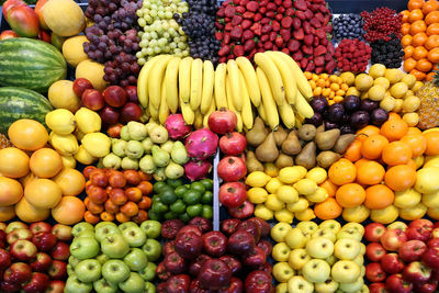 Various fruits in market