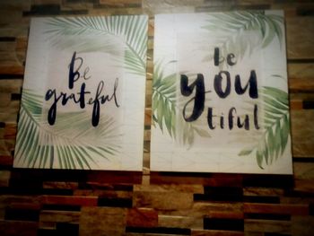 Close-up of text on paper