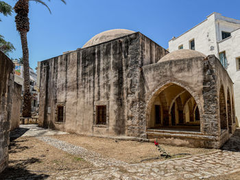 Low angle view of old ruins