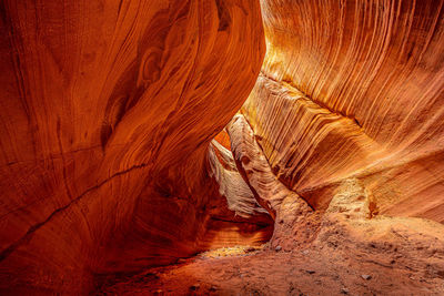 Rock formation in cave