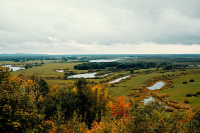 Scenic view of landscape against sky