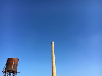 Low angle view of clear blue sky