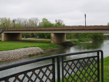 Footbridge over river