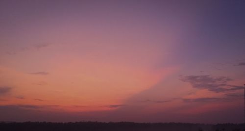 Scenic view of sky during sunset