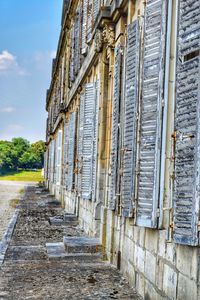 Exterior of old building against sky