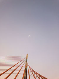 Low angle view of bridge against clear sky