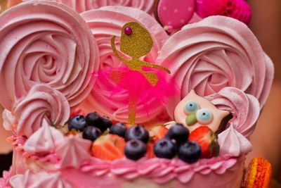 Close-up of cake and cookies