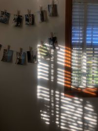 Sunlight on table at home