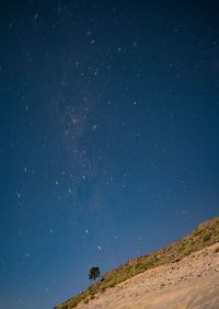 Low angle view of star field against sky at night