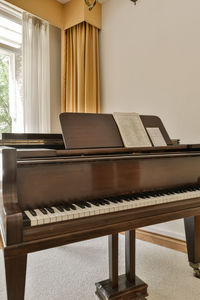 Close-up of piano