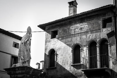 Low angle view of old building