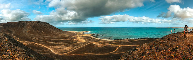 Panoramic view of sea against sky