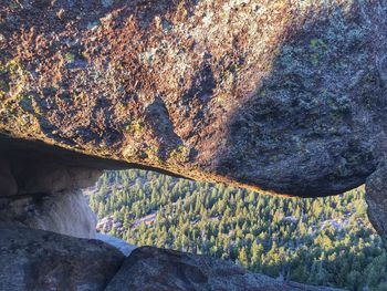 View of rock formations