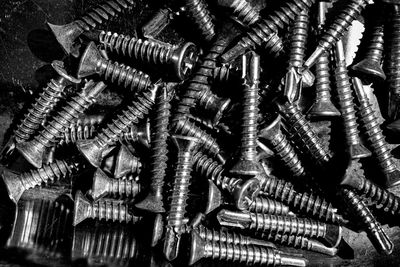 Full frame shot of metal chain