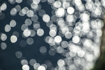 Defocused image of lights