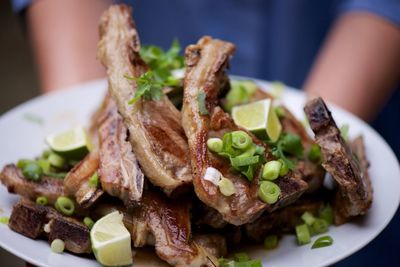 Close-up food on plate