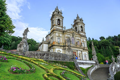 Panoramic view of the sanctuary of bom jesus do monte against the sky