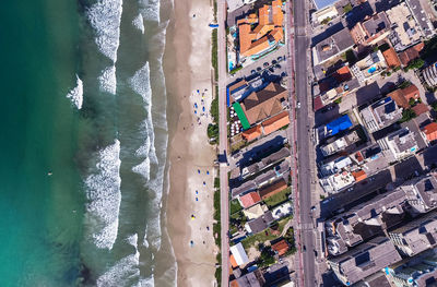 Aerial view of sea