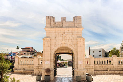 View of historic building against sky