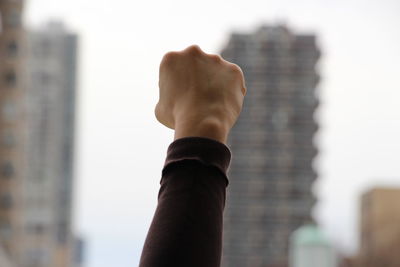 Close-up of human hand