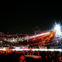 Crowd at night