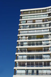 Low angle view of building against clear sky